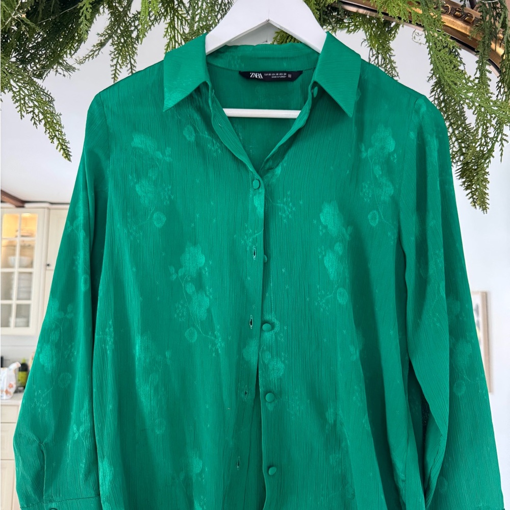 Zara  Green blouse